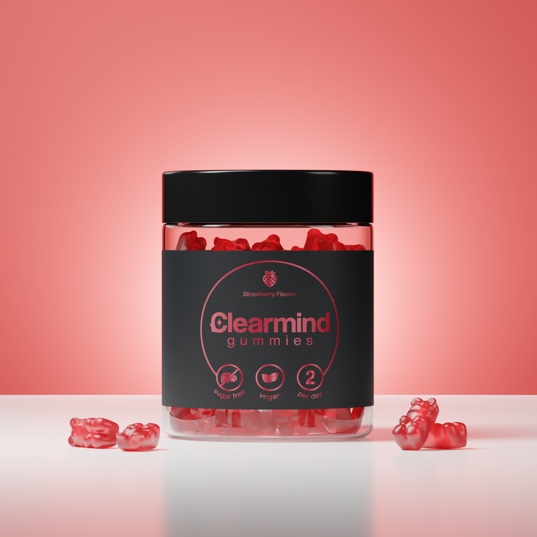 Clearmind Gummies Strawberry Flavour